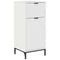 vidaXL Bathroom Furniture Set High Gloss White Engineered wood, Metal