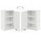 vidaXL Bathroom Furniture Set High Gloss White Engineered wood, Metal