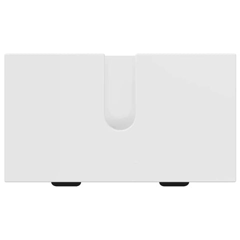 vidaXL Bathroom Furniture Set High Gloss White Engineered wood, Metal
