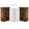 vidaXL Bathroom Furniture Set Smoked Oak Engineered wood, Metal