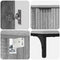 vidaXL Bathroom Furniture Set Grey Sonoma Engineered wood, Metal