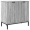 vidaXL Bathroom Furniture Set Grey Sonoma Engineered wood, Metal