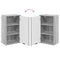 vidaXL Bathroom Furniture Set Grey Sonoma Engineered wood, Metal