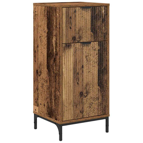 vidaXL Bathroom Furniture Set Old Wood Engineered wood, Metal
