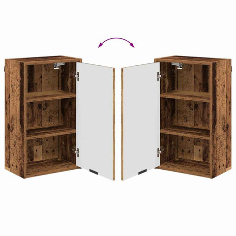 vidaXL Bathroom Furniture Set Old Wood Engineered wood, Metal