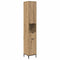 vidaXL Bathroom Furniture Set Artisan Oak Engineered wood, Metal