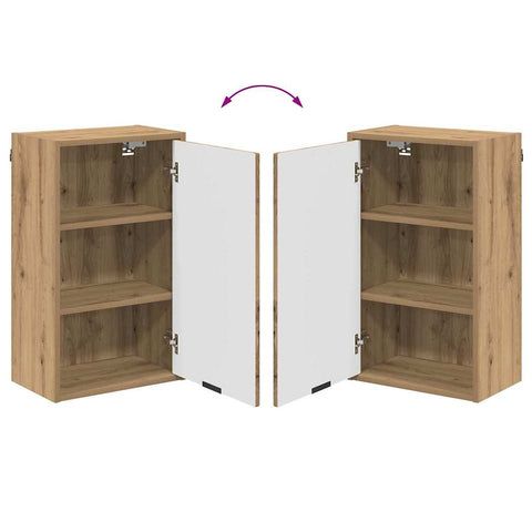 vidaXL Bathroom Furniture Set Artisan Oak Engineered wood, Metal