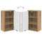 vidaXL Bathroom Furniture Set Artisan Oak Engineered wood, Metal