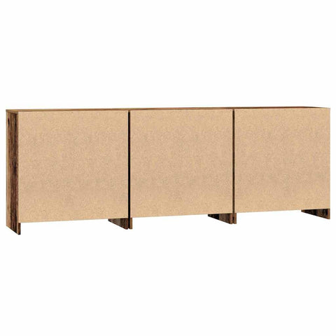 vidaXL Sideboards 3 pcs Old wood 70 x 41 x 75 cm Engineered wood
