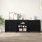 vidaXL Sideboard 3 pcs Black oak 70 x 41 x 75 cm Engineered wood