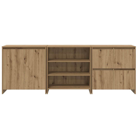 vidaXL Sideboards 3 pcs Artisan oak 70 x 41 x 75 cm Engineered wood
