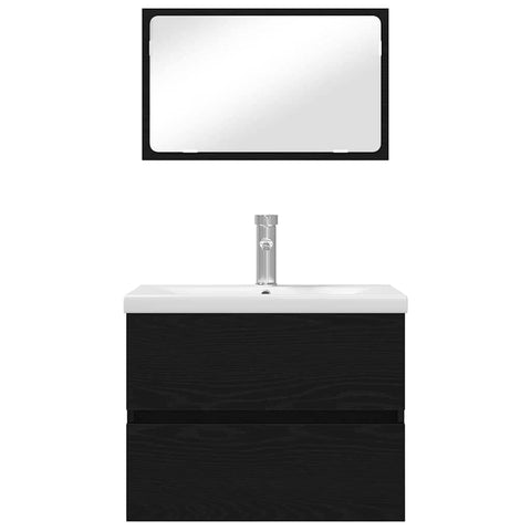 vidaXL Bathroom Furniture Set 3 pcs Artisan oak 60 x 38.5 x 45 cm