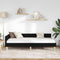vidaXL Corner Bed Frame Black 80 x 200 cm Fabric and Engineered wood
