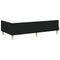 vidaXL Corner Bed Frame Black 80 x 200 cm Fabric and Engineered wood