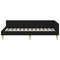 vidaXL Corner Bed Frame Black 80 x 200 cm Fabric and Engineered wood