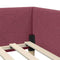 vidaXL Corner Bed Frame Other with Headboard Wine red 80 x 200 cm