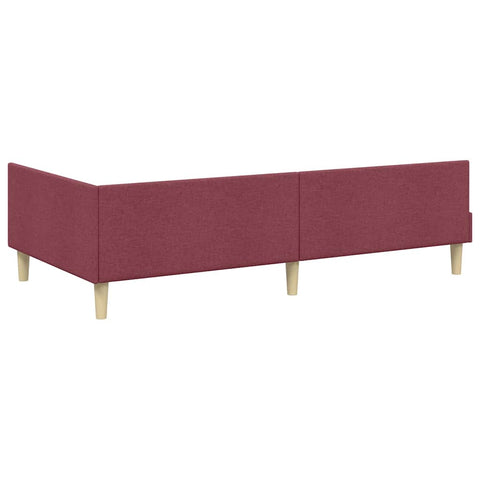vidaXL Corner Bed Frame Other with Headboard Wine red 80 x 200 cm