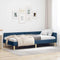 vidaXL Corner Bed Frame Blue 80 x 200 cm Fabric and Engineered wood