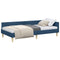 vidaXL Corner Bed Frame Blue 80 x 200 cm Fabric and Engineered wood
