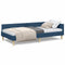 vidaXL Corner Bed Frame Blue 80 x 200 cm Fabric and Engineered wood