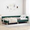 vidaXL Corner Bed Frame Other with Headboard Dark green 90 x 190 cm