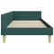 vidaXL Corner Bed Frame Other with Headboard Dark green 90 x 190 cm