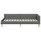 vidaXL Corner Bed Frame Other with Headboard Dark grey 90 x 200 cm