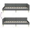 vidaXL Corner Bed Frame Other with Headboard Dark grey 90 x 200 cm