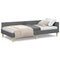 vidaXL Corner Bed Frame Other with Headboard Dark grey 90 x 200 cm