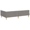 vidaXL Corner Bed Frame Taupe 90 x 200 cm Fabric and Engineered wood