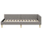 vidaXL Corner Bed Frame Taupe 90 x 200 cm Fabric and Engineered wood