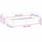 vidaXL Corner Bed Frame Taupe 90 x 200 cm Fabric and Engineered wood