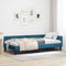 vidaXL Corner Bed Frame Blue 80 x 200 cm Velvet and Engineered wood