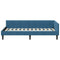 vidaXL Corner Bed Frame Blue 80 x 200 cm Velvet and Engineered wood