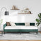 vidaXL Corner Bed Frame with Headboard Manual Dark green 80 x 200 cm