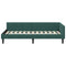 vidaXL Corner Bed Frame with Headboard Manual Dark green 80 x 200 cm
