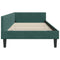 vidaXL Corner Bed Frame with Headboard Manual Dark green 80 x 200 cm