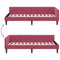 vidaXL Corner Bed Frame with Headboard Manual Wine red 80 x 200 cm