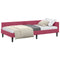 vidaXL Corner Bed Frame with Headboard Manual Wine red 80 x 200 cm