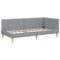 vidaXL Corner Bed Frame Other with Headboard Light grey 100 x 200 cm