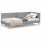 vidaXL Corner Bed Frame Other with Headboard Light grey 100 x 200 cm