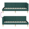 vidaXL Corner Bed Frame Other with Headboard Dark green 100 x 200 cm
