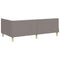 vidaXL Corner Bed Frame Taupe 100 x 200 cm Fabric and Engineered wood