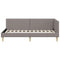 vidaXL Corner Bed Frame Taupe 100 x 200 cm Fabric and Engineered wood