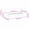 vidaXL Corner Bed Frame Taupe 100 x 200 cm Fabric and Engineered wood
