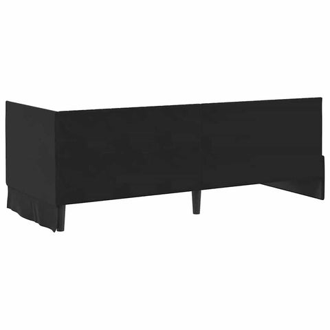 vidaXL Corner Bed Frame with Headboard Black 80 x 200 cm Velvet