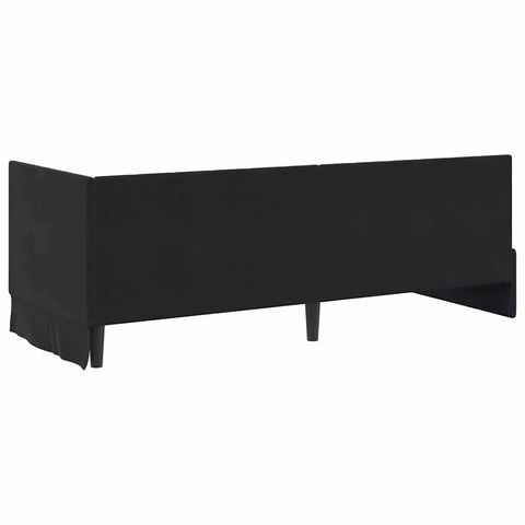 vidaXL Corner Bed Frame with Headboard Black 80 x 200 cm Velvet