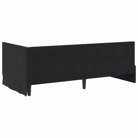 vidaXL Corner Bed Frame with Headboard Black 100 x 200 cm Velvet