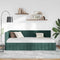 vidaXL Corner Bed Frame with Headboard Dark green 90 x 190 cm Velvet