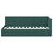 vidaXL Corner Bed Frame with Headboard Dark green 90 x 190 cm Velvet